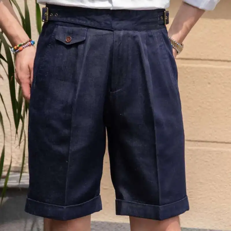 2023 Summer Vintage Denim Naples Shorts Gentlemen's Italian Suit Short Mens High Quality Short Men Pantalones Homme
2023 Summer Vintage Denim Naples Shorts Gentlemen's Italian Suit Short Mens High Quality Short Men Pantalones Homme