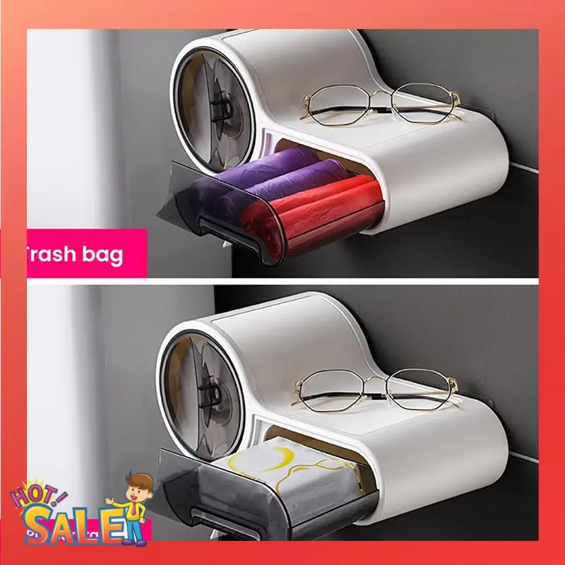 Wall Mounted Bathroom Toilet Paper Holder Paper Tissue Box Free Punching Creative Roll Paper Box
Wall Mounted Bathroom Toilet Paper Holder Paper Tissue Box Free Punching Creative Roll Paper Box