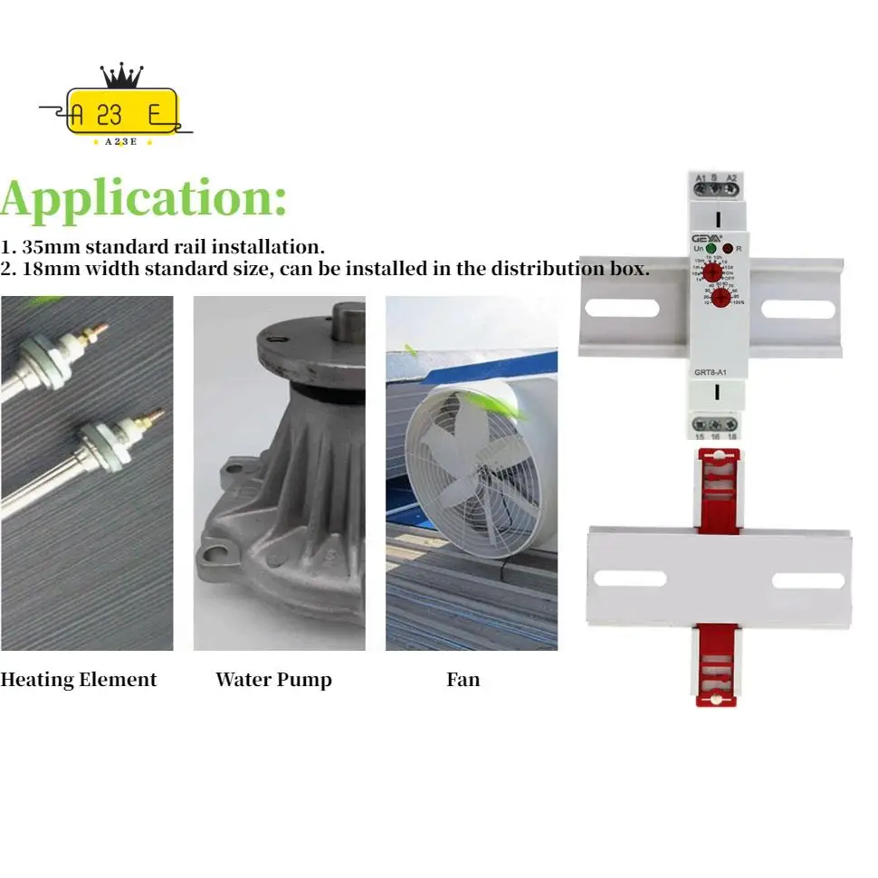 A23E-GEYA Таймер задержки переменного/постоянного тока 12 В-240 В Мини-реле времени задержки включения питания Тип DIN-рейки GRT8-A1
A23E-GEYA Таймер задержки переменного/постоянного тока 12 В-240 В Мини-реле времени задержки включения питания Тип DIN-рейки GRT8-A1