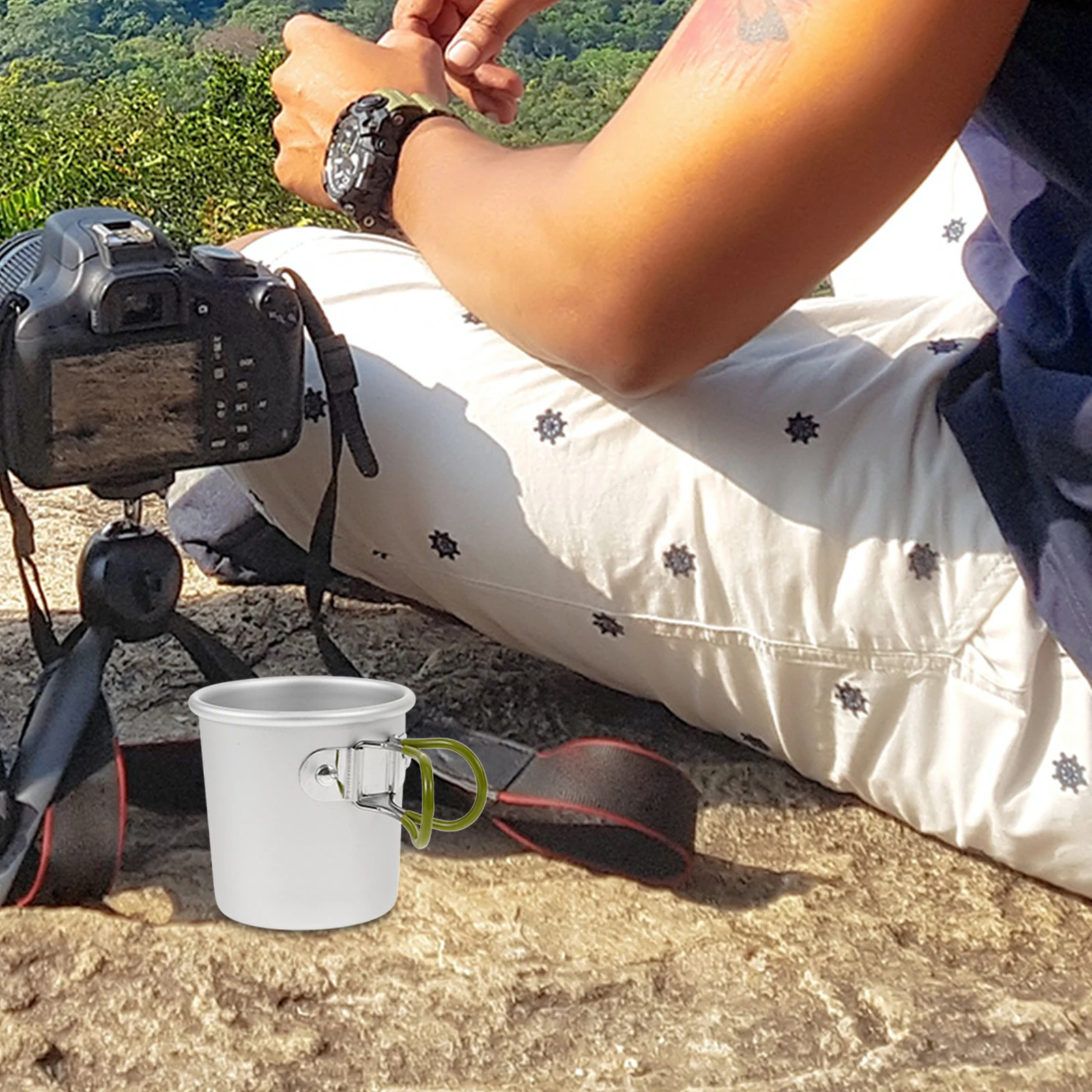 Folding Cup Aluminium Alloy Camp Coffee Metal Camping Mug Have Drink Aluminum Drinking with Handle
Folding Cup Aluminium Alloy Camp Coffee Metal Camping Mug Have Drink Aluminum Drinking with Handle