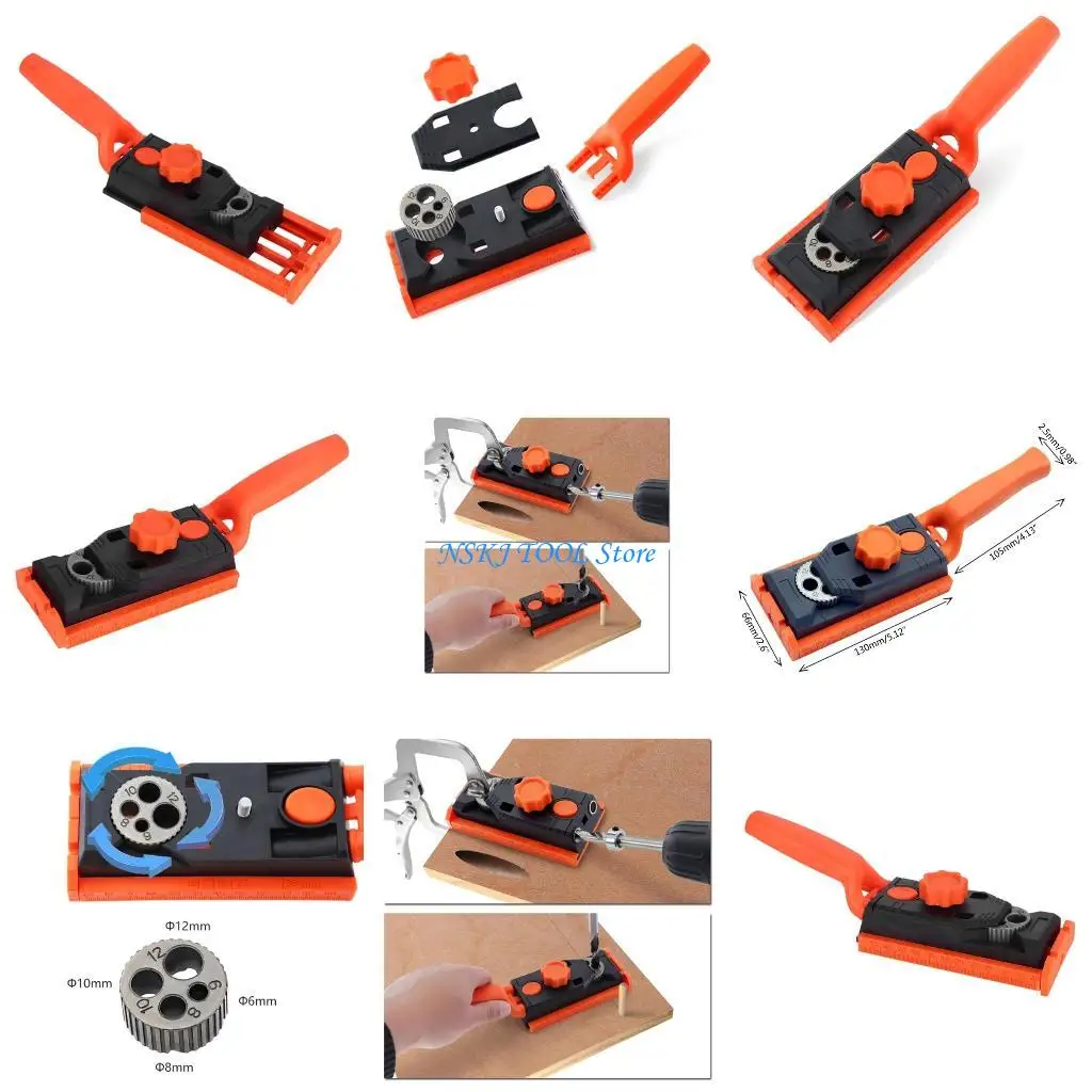 L8RC Pocket Hole Jig 6/8/10/12mm Drill Bit for Drilling Guide Locator Puncher Tool
L8RC Pocket Hole Jig 6/8/10/12mm Drill Bit for Drilling Guide Locator Puncher Tool