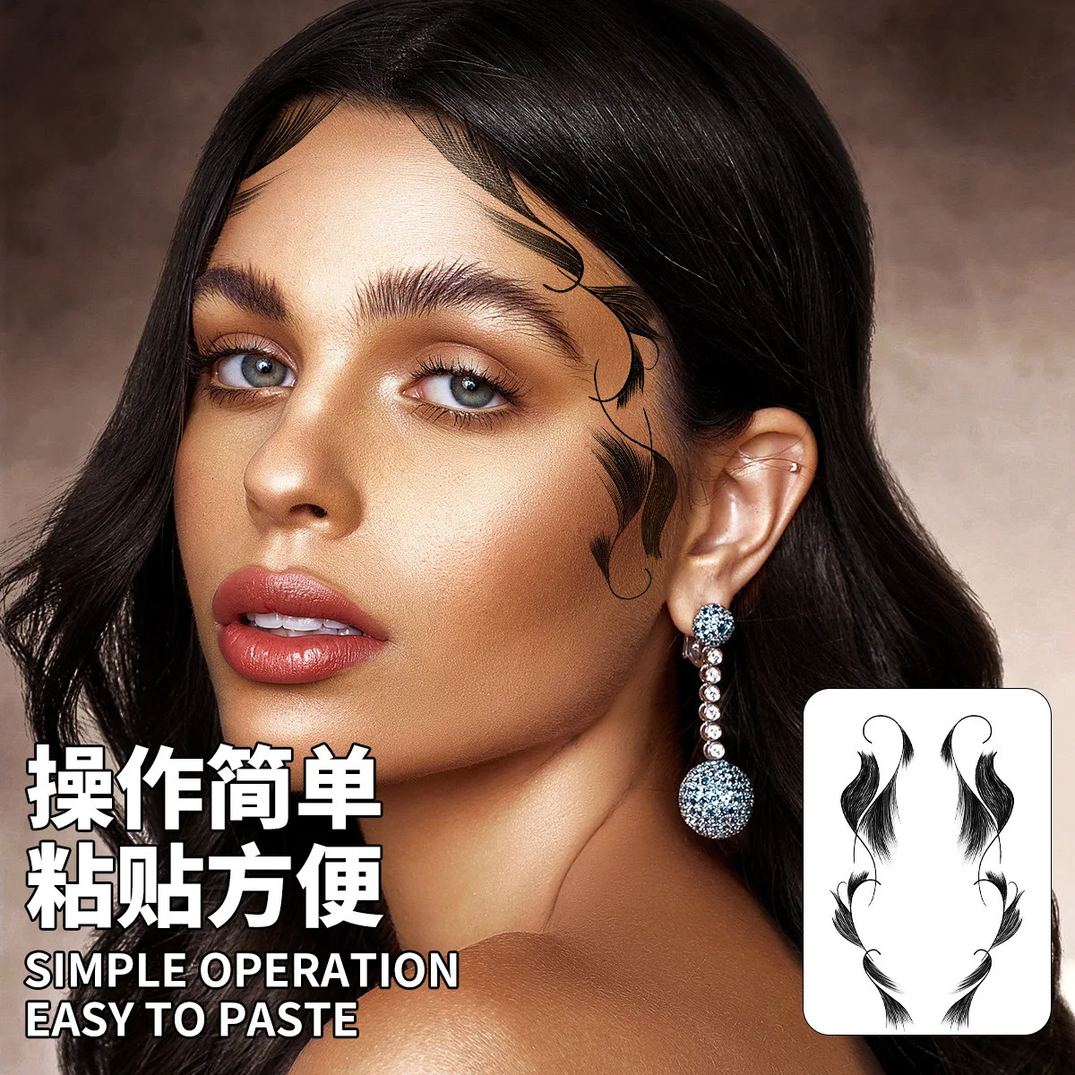 Temporary Hairline Tattoo Stickers Natural Looking Waterproof Sweat Resistant for Eyebrow Sideburns Forehead Makeup Sticker
Temporary Hairline Tattoo Stickers Natural Looking Waterproof Sweat Resistant for Eyebrow Sideburns Forehead Makeup Sticker