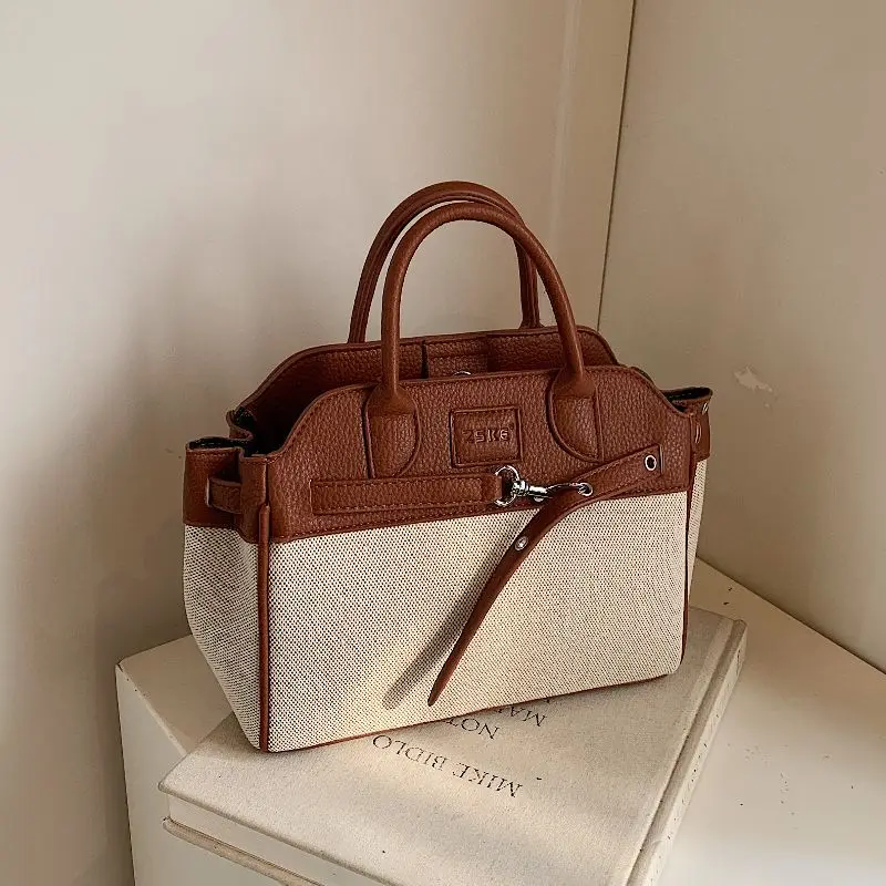Light Luxury Splicing Commuter Big Capacity Hand Bag Ladies 2025 New Fashion Cross-body Package Super Hot Portable Birkin Bag
Light Luxury Splicing Commuter Big Capacity Hand Bag Ladies 2025 New Fashion Cross-body Package Super Hot Portable Birkin Bag