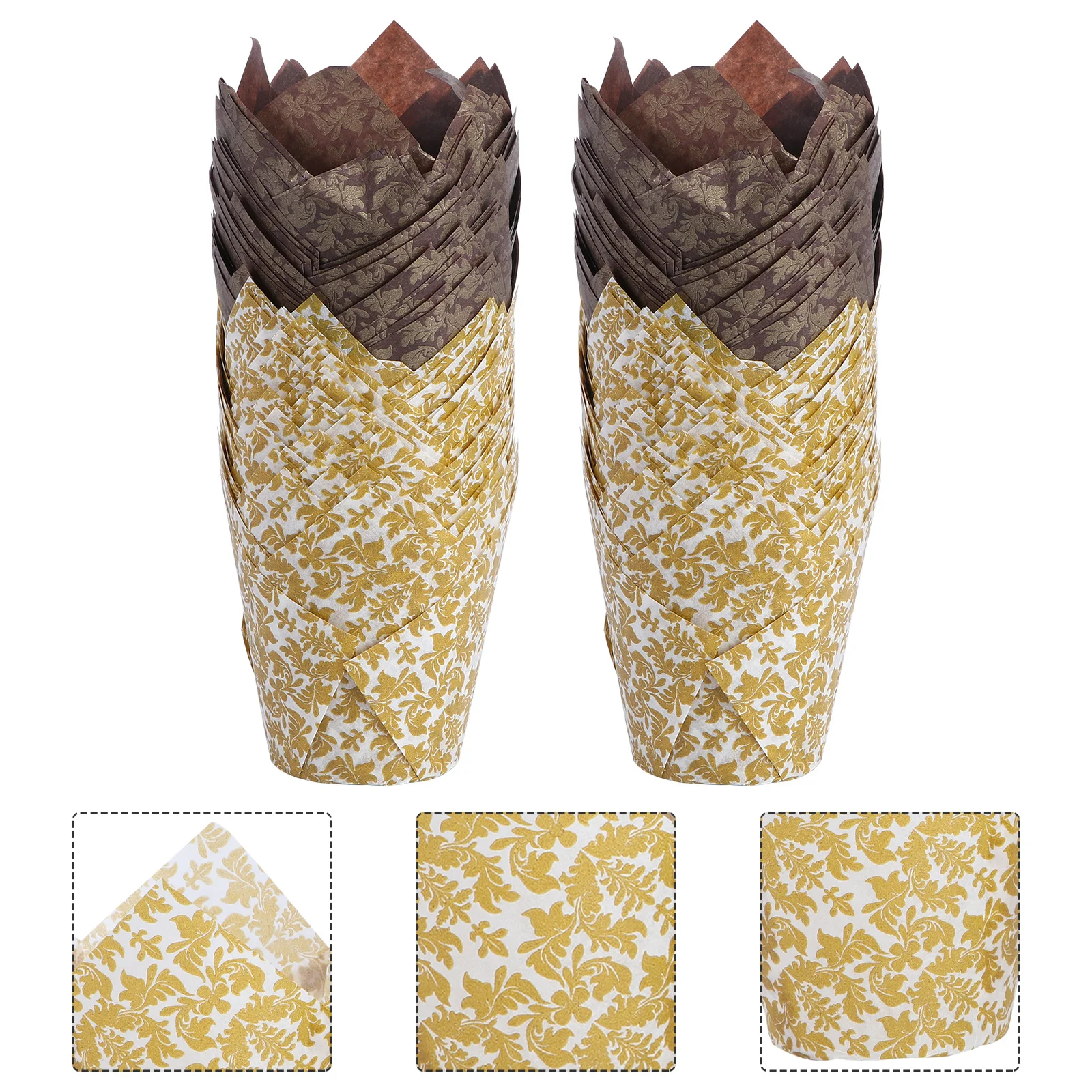 100Pcs Oil Proof Paper Cake Cups Tulip Shape Cupcake Wrappers Heat Resistant Muffin Liners Wedding Birthday Party
100Pcs Oil Proof Paper Cake Cups Tulip Shape Cupcake Wrappers Heat Resistant Muffin Liners Wedding Birthday Party