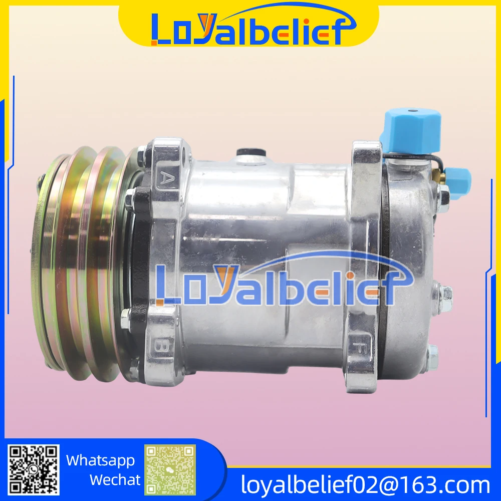 5H16 Sanden 510 AC Compressor 12V 24V AC System Universal FOR Tractor Excavator Heavy Duty Truck Muscle 2 Groove V Belt Pulley
5H16 Sanden 510 AC Compressor 12V 24V AC System Universal FOR Tractor Excavator Heavy Duty Truck Muscle 2 Groove V Belt Pulley