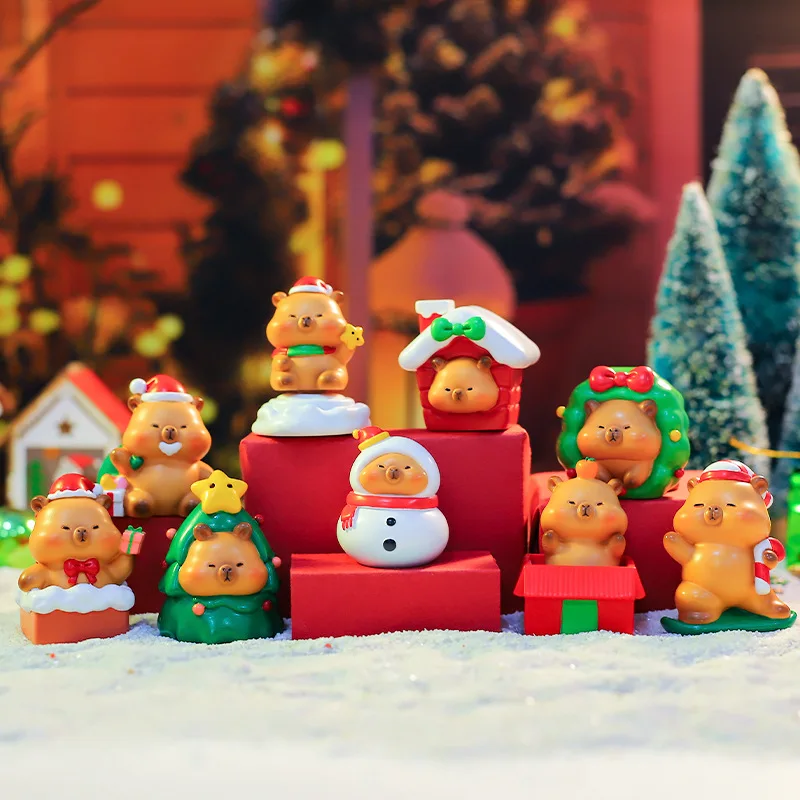 Christmas Capybara Blind Box Simulation Mini Capibara Action Figures Doll Children Birthday Christmas Toy Gift
Christmas Capybara Blind Box Simulation Mini Capibara Action Figures Doll Children Birthday Christmas Toy Gift