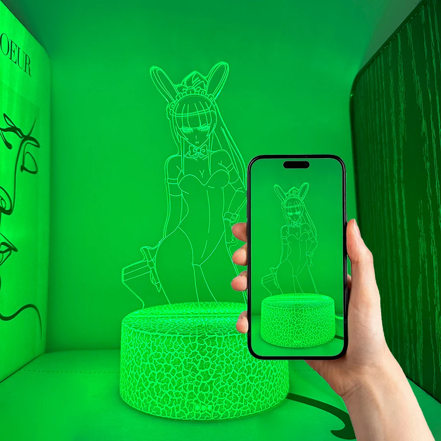 3D anime character night light, room and living room table decorative lights, holiday gifts, seven colors can be adjusted.
3D anime character night light, room and living room table decorative lights, holiday gifts, seven colors can be adjusted.