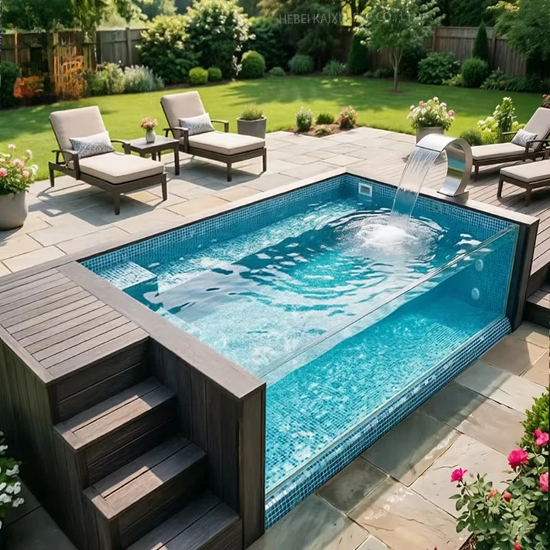 Prefab Container Pool Custom Above Ground Fiberglass FRP Container Swimming Pools Unique Outdoor Adults House Small Size Design
Prefab Container Pool Custom Above Ground Fiberglass FRP Container Swimming Pools Unique Outdoor Adults House Small Size Design