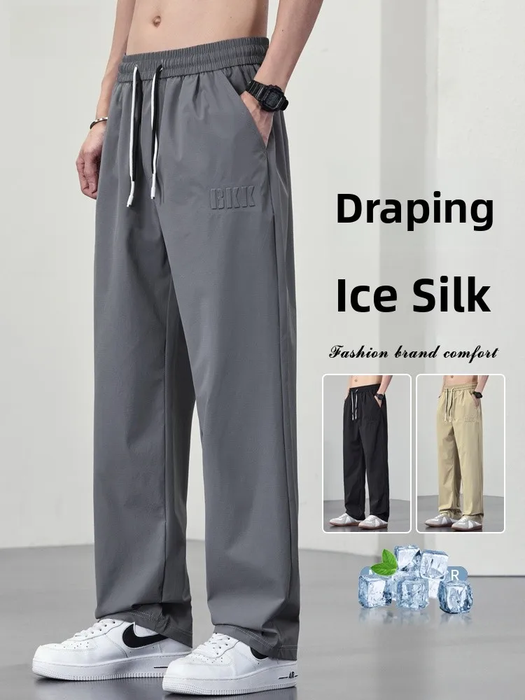 Men's Summer Ice Silk Casual Pants Thin Loose Straight Tube Special Large Size Qui Dry Lightweight Trousers Faionable You...
Men's Summer Ice Silk Casual Pants Thin Loose Straight Tube Special Large Size Qui Dry Lightweight Trousers Faionable You...
