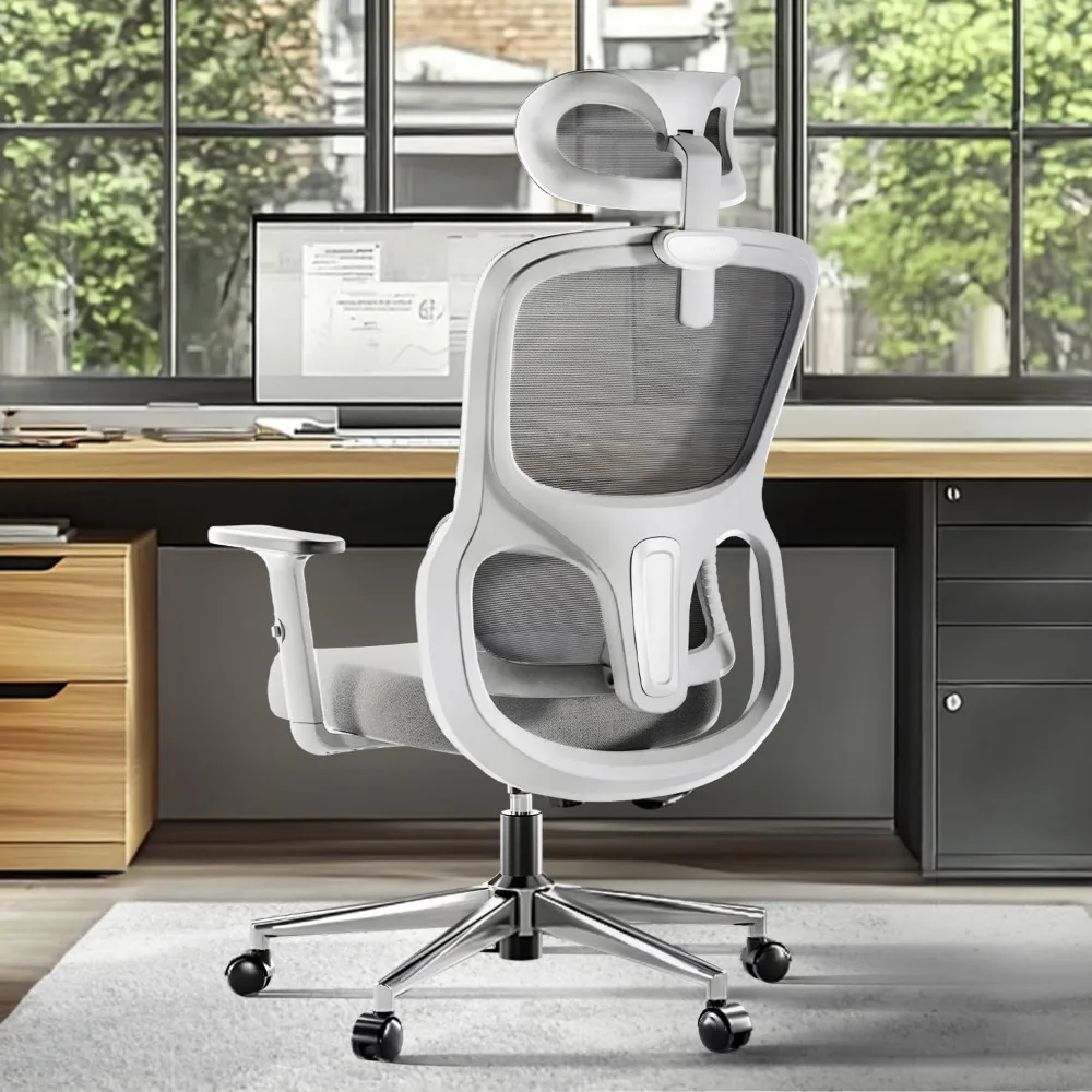P2 Ergonomic Office Chair, Computer Chair with 3D Adjustable Lumbar Support, Adjustable 2D Headrest with PU Wheels White
P2 Ergonomic Office Chair, Computer Chair with 3D Adjustable Lumbar Support, Adjustable 2D Headrest with PU Wheels White