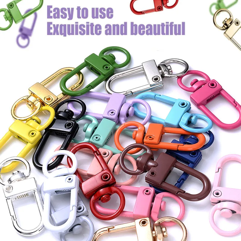 10pcs/Lot Colorful Alloy Snap Lobster Clasp Hooks Keychain Findings for DIY Key Chain Necklace Bracelet Supplies
10pcs/Lot Colorful Alloy Snap Lobster Clasp Hooks Keychain Findings for DIY Key Chain Necklace Bracelet Supplies