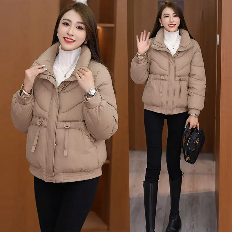 Short Women's Clothing 2025 Winter The New Female Fashion Stand-Up Coat Collar cCotton Joker Jacket Keep Warm Slim Overcoat
Short Women's Clothing 2025 Winter The New Female Fashion Stand-Up Coat Collar cCotton Joker Jacket Keep Warm Slim Overcoat