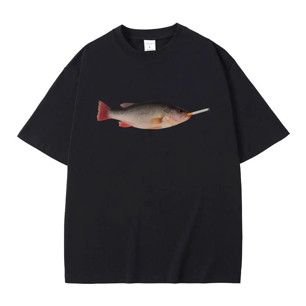 Fish Smoking Funny Vertebrata Lovers Meme T-shirts Men Women Casual Cotton Vintage Short Sleeve T-shirt Men's Oversized T Shirt
Fish Smoking Funny Vertebrata Lovers Meme T-shirts Men Women Casual Cotton Vintage Short Sleeve T-shirt Men's Oversized T Shirt