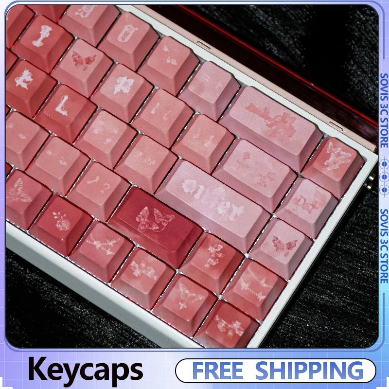 Butterfly Gradient Red Keycap Cherry Profile Keycaps PBT Sublimation Customized Key Caps DIY Mechanical Keyboard Keycap Gifts
Butterfly Gradient Red Keycap Cherry Profile Keycaps PBT Sublimation Customized Key Caps DIY Mechanical Keyboard Keycap Gifts