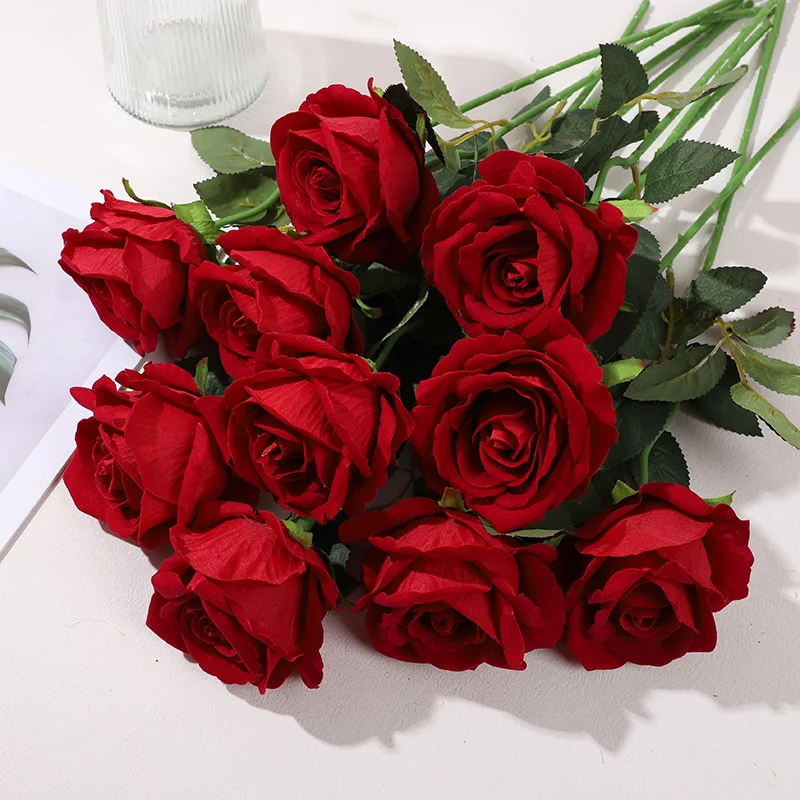1pcs Rose Artificial Flowers Branch Red Roses Fake Flower DIY Wedding Bouquet Home Decoration Birthday Party Valentines Day Gift
1pcs Rose Artificial Flowers Branch Red Roses Fake Flower DIY Wedding Bouquet Home Decoration Birthday Party Valentines Day Gift