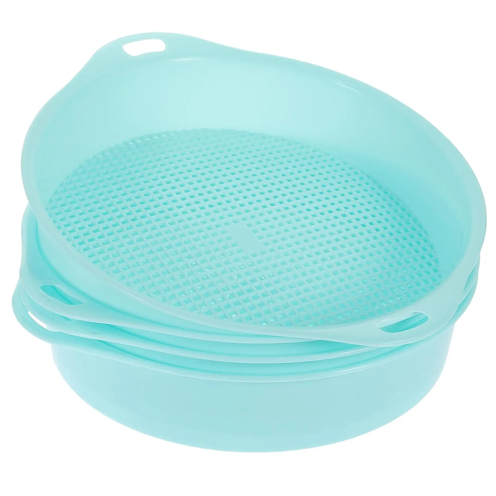 4 Pcs Plastic Mesh Sieve Soil Sifter Strainer with Handle Garden for Dirt Screen Strainers Gardening Suite
4 Pcs Plastic Mesh Sieve Soil Sifter Strainer with Handle Garden for Dirt Screen Strainers Gardening Suite