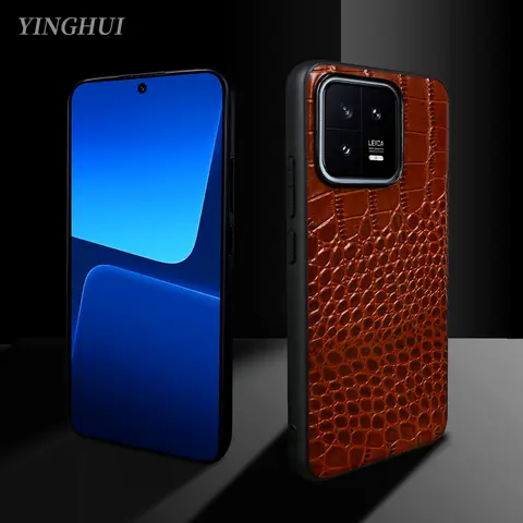Xiaomi POCO X3 Case Leather for Luxury Genuine Leather Case for Xiaomi 17TPro 15 12X 13 12T 11T 11 Ultra Lite POCO X5 X3 X4 GT M4 Pro 5G Phone Cover Back Shell