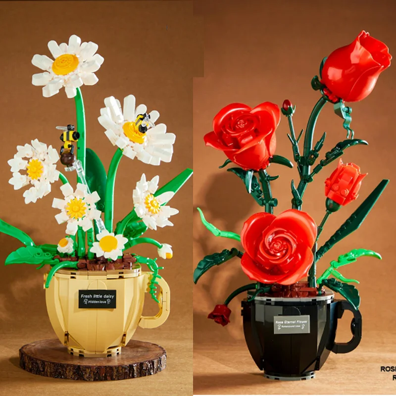 Имитация ромашки/трозы, модель, строительные блоки, собранное растение, кофейная чашка, дизайн горшка, букет, орнамент, цветочные игрушки, MOC, кирпичи, подарки
Имитация ромашки/трозы, модель, строительные блоки, собранное растение, кофейная чашка, дизайн горшка, букет, орнамент, цветочные игрушки, MOC, кирпичи, подарки