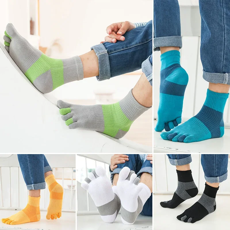 Autumn And Winter New Men's Thickened Sports Split Finger Socks Cotton Moisture Absorption Five Toe Sock
Autumn And Winter New Men's Thickened Sports Split Finger Socks Cotton Moisture Absorption Five Toe Sock