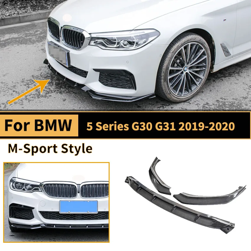 Car Front Bumper Lip Spoiler Accessories For BMW 5 Series G30 G38 M-Sport Style 2019 2020 Auto Exterior Diffuser Bodykit Tuning 
Car Front Bumper Lip Spoiler Accessories For BMW 5 Series G30 G38 M-Sport Style 2019 2020 Auto Exterior Diffuser Bodykit Tuning