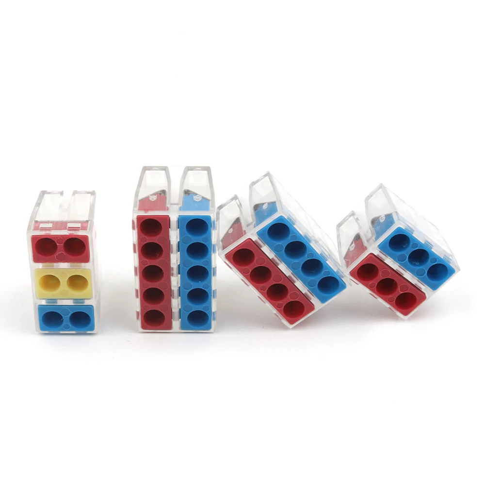 5/10 PCS 1 In Multiple out Quick Wire Conductor Connector Compact Universal Junction Block Push-in Home Wiring Terminal 28-12AWG
5/10 PCS 1 In Multiple out Quick Wire Conductor Connector Compact Universal Junction Block Push-in Home Wiring Terminal 28-12AWG