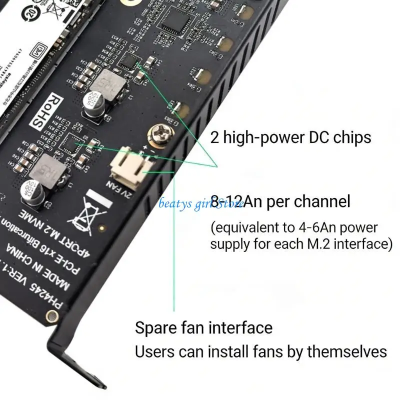 C7AB Four Slot M.2 NVMe SSDs Adapter Card with PCIe 5.0 Fast Speed Expansion
C7AB Four Slot M.2 NVMe SSDs Adapter Card with PCIe 5.0 Fast Speed Expansion