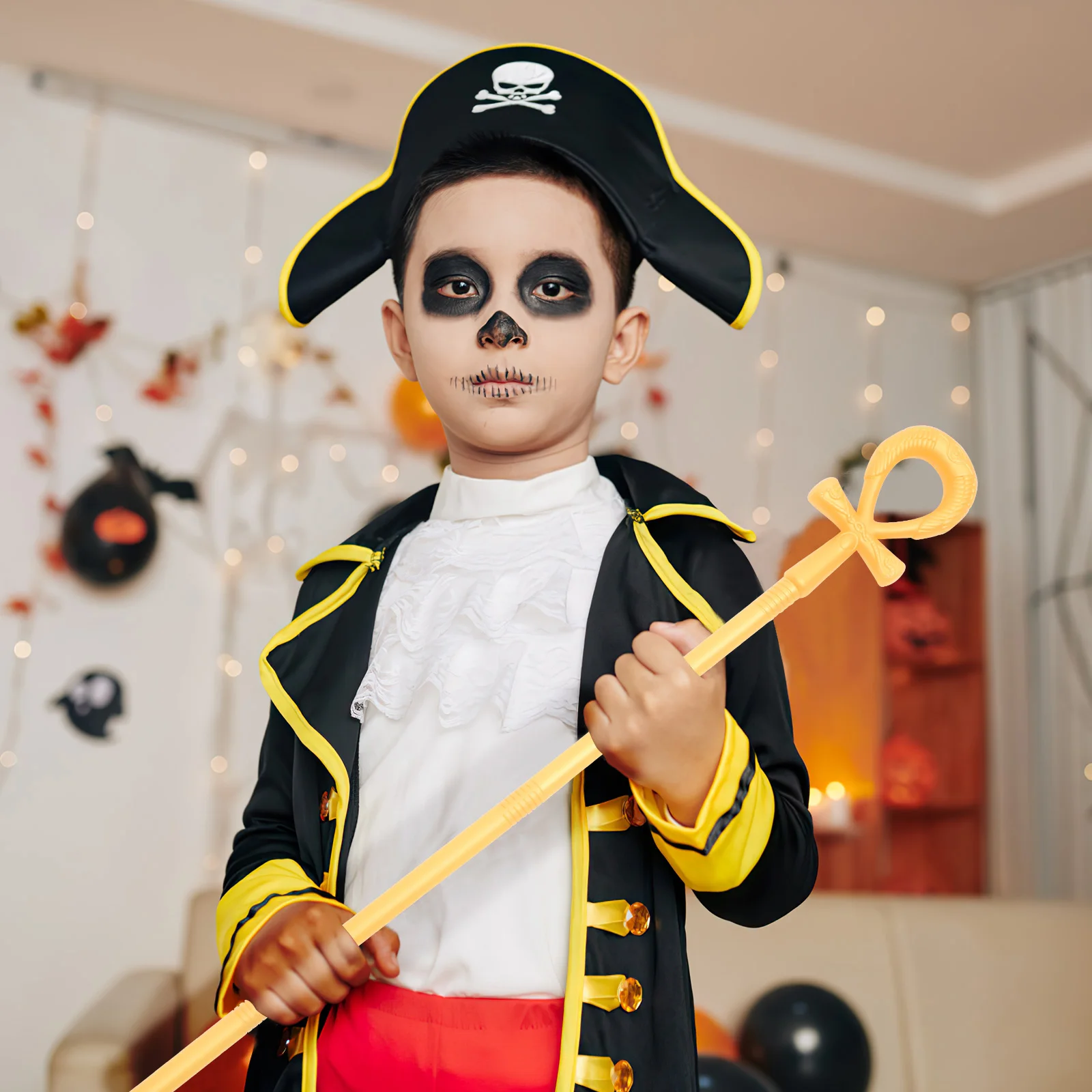 Pharaoh Scepter 5cm Halloween Cosplay Stick Decorative Prop Walking Cosplay Ornament Cane Costume Accessory Plastic Safe
Pharaoh Scepter 5cm Halloween Cosplay Stick Decorative Prop Walking Cosplay Ornament Cane Costume Accessory Plastic Safe