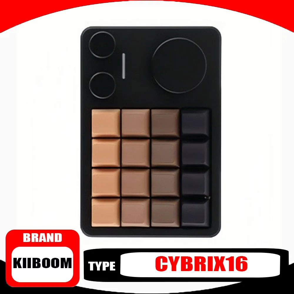 Kiiboom Cybrix16 Small Keyboard Portable Numerical Keyboard Aluminum CNC Custom Custom Knob Design Edit Office Keyboard Gift
Kiiboom Cybrix16 Small Keyboard Portable Numerical Keyboard Aluminum CNC Custom Custom Knob Design Edit Office Keyboard Gift