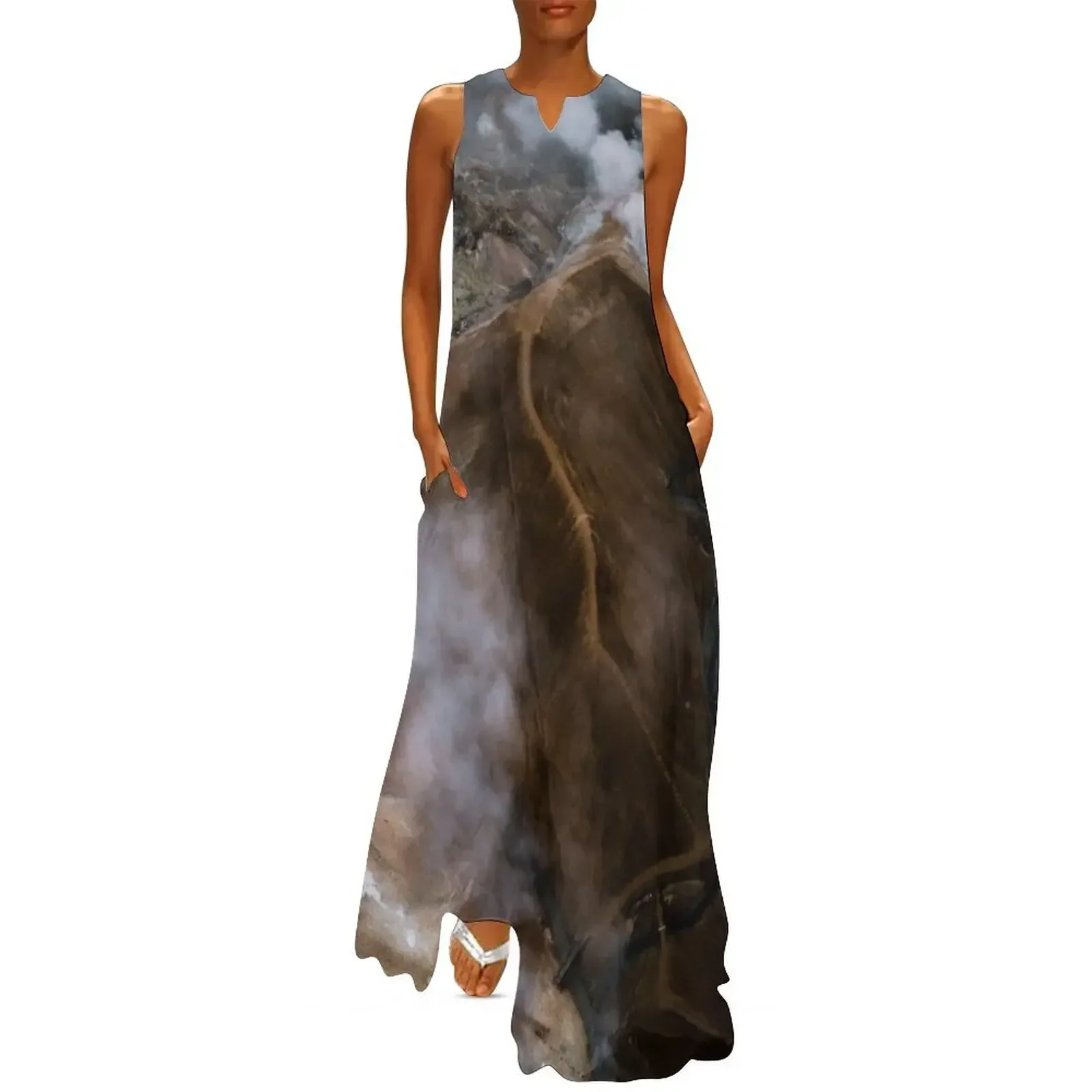 Aerial of Kerlingarfjoll mountain range in Iceland Long Dress birthday dress Dresses Women's summer dress
Aerial of Kerlingarfjoll mountain range in Iceland Long Dress birthday dress Dresses Women's summer dress
