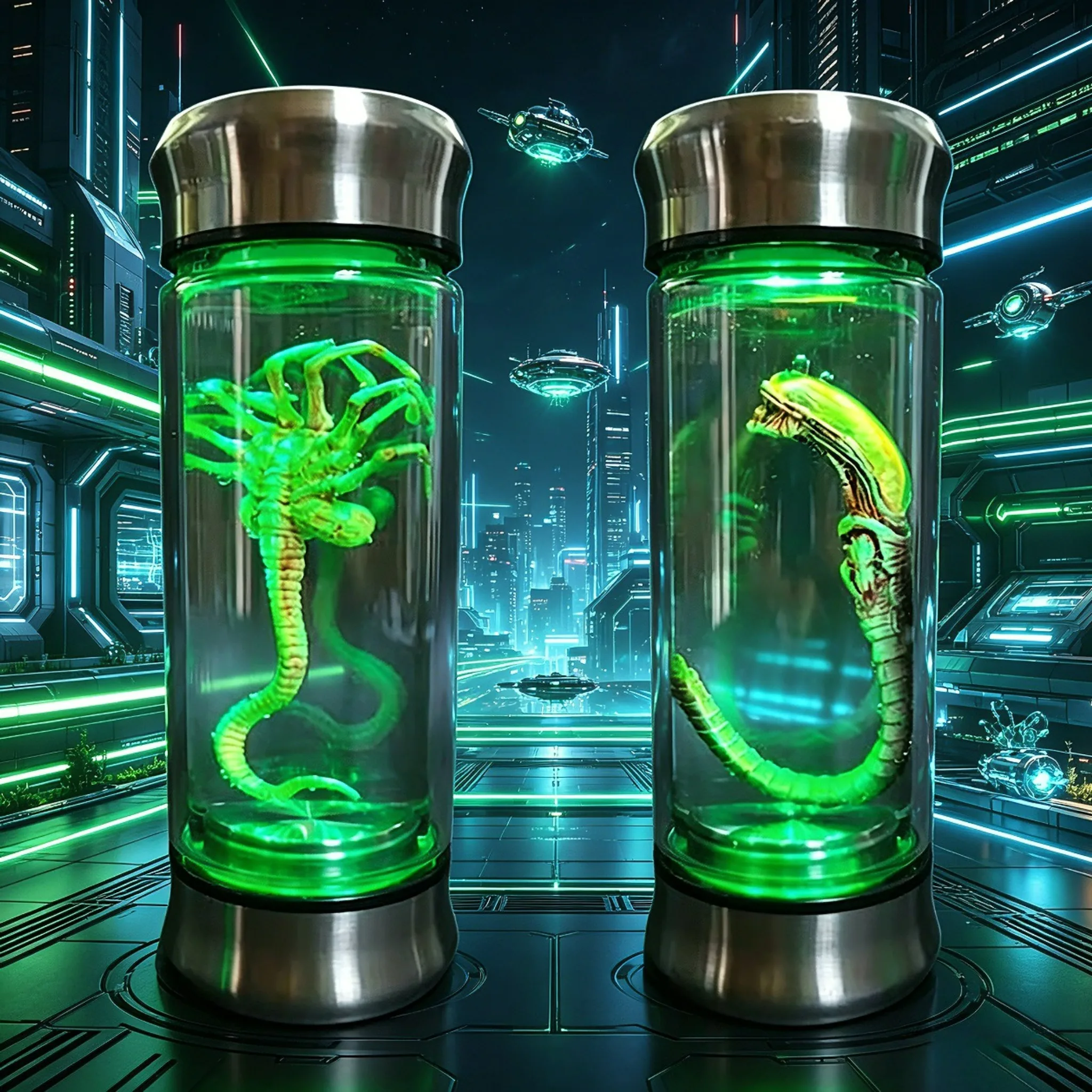 Alien Glow Jar Xenomorph Specimen Facehugger Embryo Glass Jar Movie Prop Replica Home Decor Desktop Crafts Sculpture Decoration
Alien Glow Jar Xenomorph Specimen Facehugger Embryo Glass Jar Movie Prop Replica Home Decor Desktop Crafts Sculpture Decoration