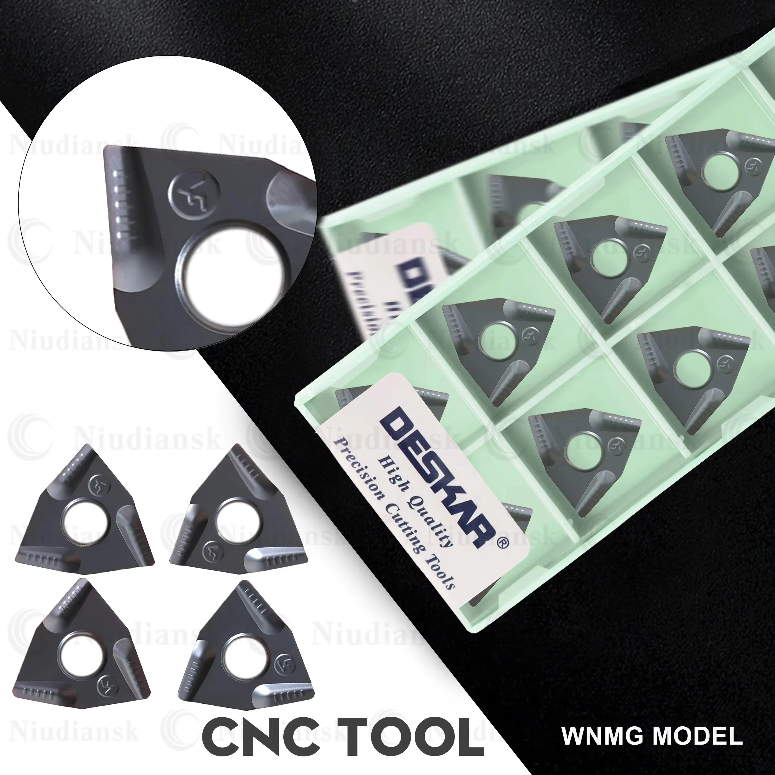 WNMG080404R-VF/080404L-VF WNMG080408R-VF/L-VF LF6018S CNC Lathe Tools Peach Shaped Turning Blade For Processing Stainless Steel
WNMG080404R-VF/080404L-VF WNMG080408R-VF/L-VF LF6018S CNC Lathe Tools Peach Shaped Turning Blade For Processing Stainless Steel
