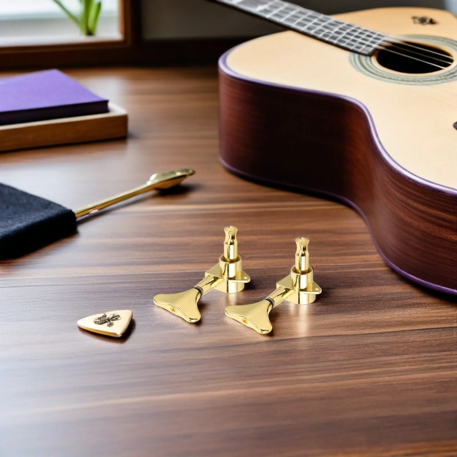4Pcs Bass Tuning Pegs Minimalist Gold Finish Full-Closed Alloy Bass Guitar Replacement Tuners Reliable Stable Precision
4Pcs Bass Tuning Pegs Minimalist Gold Finish Full-Closed Alloy Bass Guitar Replacement Tuners Reliable Stable Precision