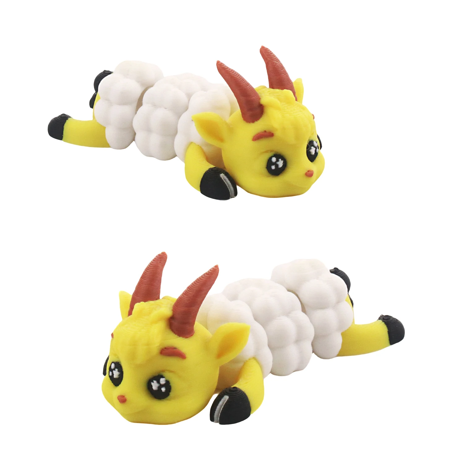 3D printed cute sheep model, new and unique desktop decoration, joint movable stress relieving toy
3D printed cute sheep model, new and unique desktop decoration, joint movable stress relieving toy