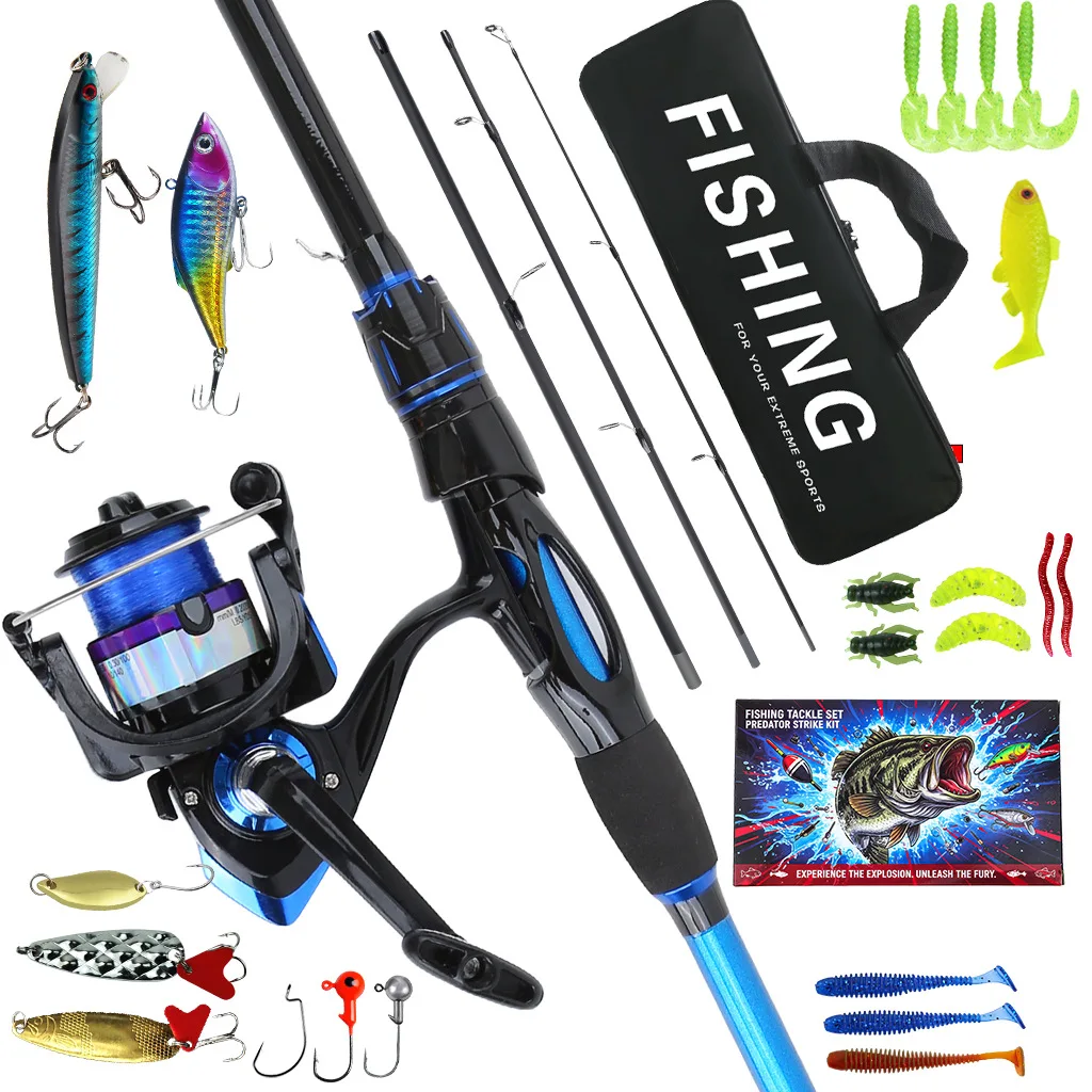 1.8M Lure Fishing Rod Set Sea Fishing with Bait Hard Bait and Soft Bait Set Fishing Gear Accessories
1.8M Lure Fishing Rod Set Sea Fishing with Bait Hard Bait and Soft Bait Set Fishing Gear Accessories