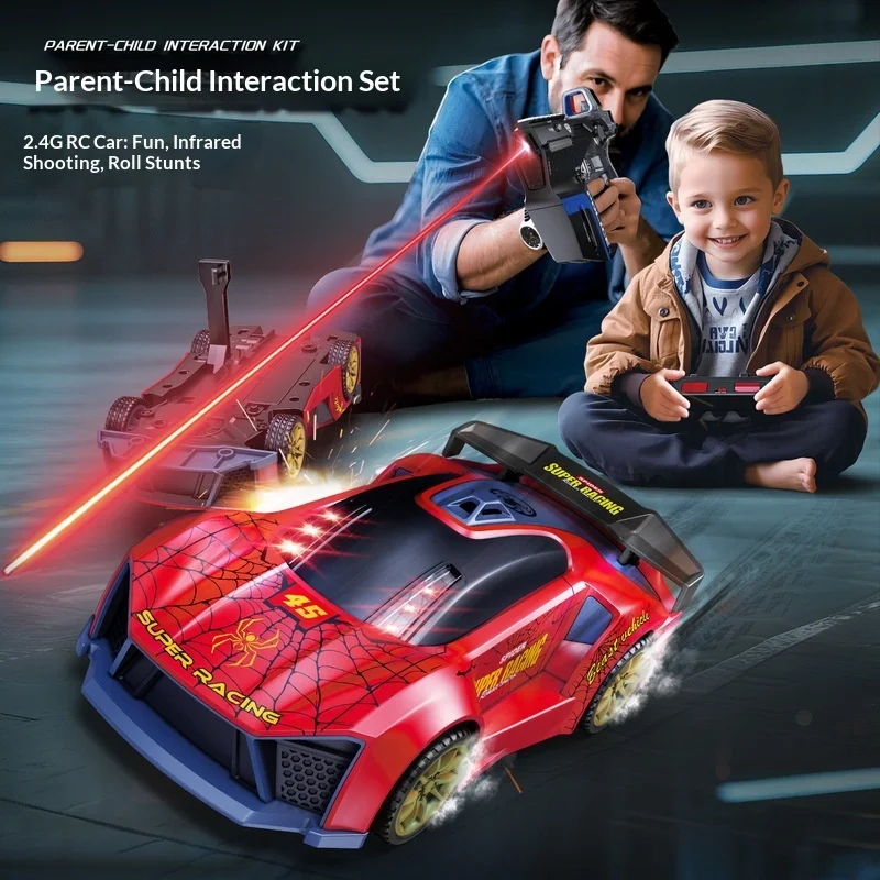 Super Racing Infrared Battle Remote Control Car 24G Light Induction High Speed Drift Stunt Electric Dual Player Racing Vehicle
Super Racing Infrared Battle Remote Control Car 24G Light Induction High Speed Drift Stunt Electric Dual Player Racing Vehicle