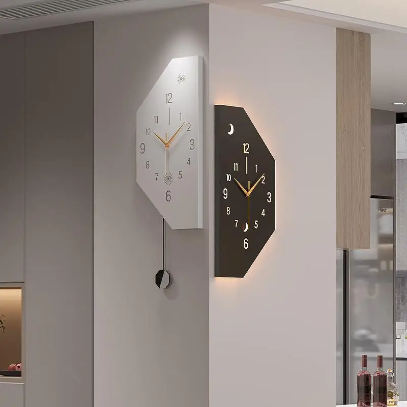Double-sided corner wall clock Home living room Modern minimalist corner creative clock Yang corner silent clock
Double-sided corner wall clock Home living room Modern minimalist corner creative clock Yang corner silent clock