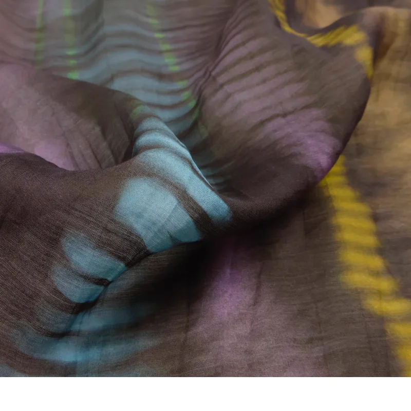 Brown irregular colored striped printed tencel linen fabric for dress cheongsam women's clothing diy fabric 
Brown irregular colored striped printed tencel linen fabric for dress cheongsam women's clothing diy fabric