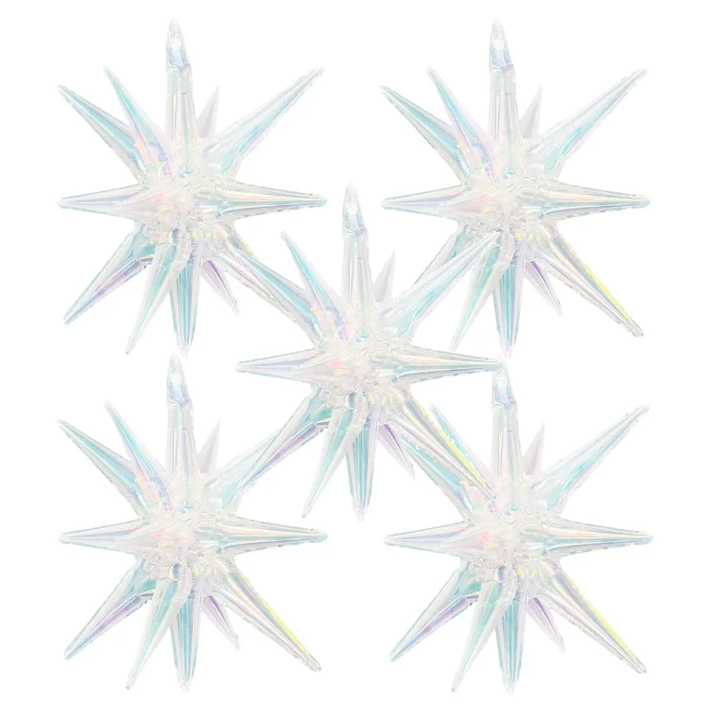 5pcs 3D Laser Transparency Explosion Star Foil Balloon Laser Transparency Foil Cone Starburst Balloon for Birthday Wedding
5pcs 3D Laser Transparency Explosion Star Foil Balloon Laser Transparency Foil Cone Starburst Balloon for Birthday Wedding