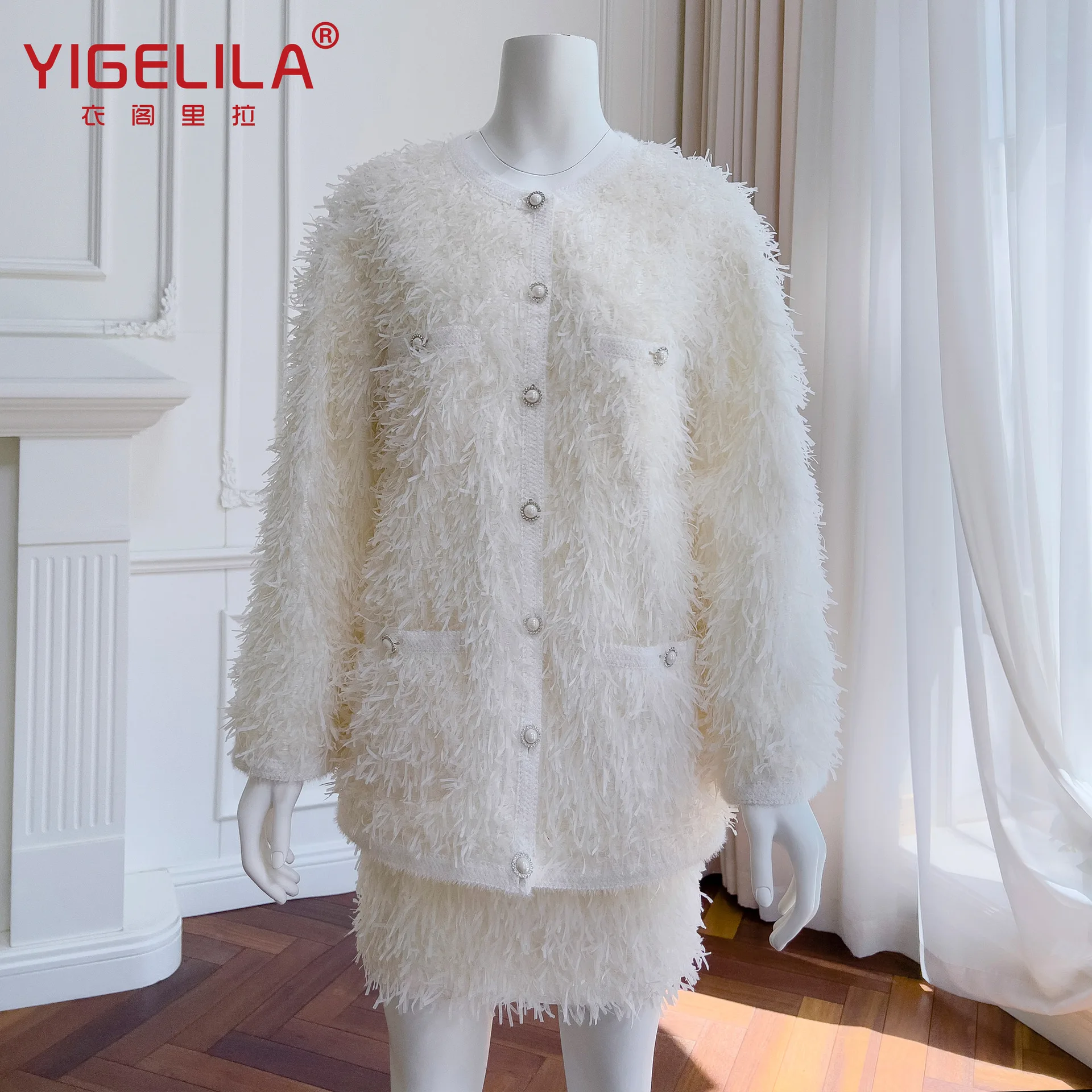 2023 High Quality Fashion Women Jacket White Tassel Hook Flower Female Winter Coat Super Warm Soft Thicken Casual Skirt
2023 High Quality Fashion Women Jacket White Tassel Hook Flower Female Winter Coat Super Warm Soft Thicken Casual Skirt