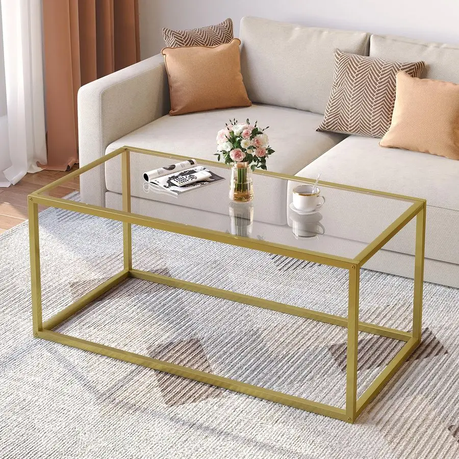 Gold Coffee Table Glass Coffee Tables Modern Rectangular Center Table Simple Minimalist Sofa Table for Living Room Home Office,
Gold Coffee Table Glass Coffee Tables Modern Rectangular Center Table Simple Minimalist Sofa Table for Living Room Home Office,