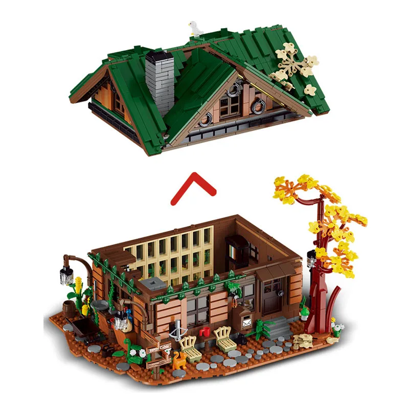 MOC Forest Wooden House Building Blocks Cabin Model Bricks City Street View Kids Toys Educational Girls Boys Birthday Gift
MOC Forest Wooden House Building Blocks Cabin Model Bricks City Street View Kids Toys Educational Girls Boys Birthday Gift
