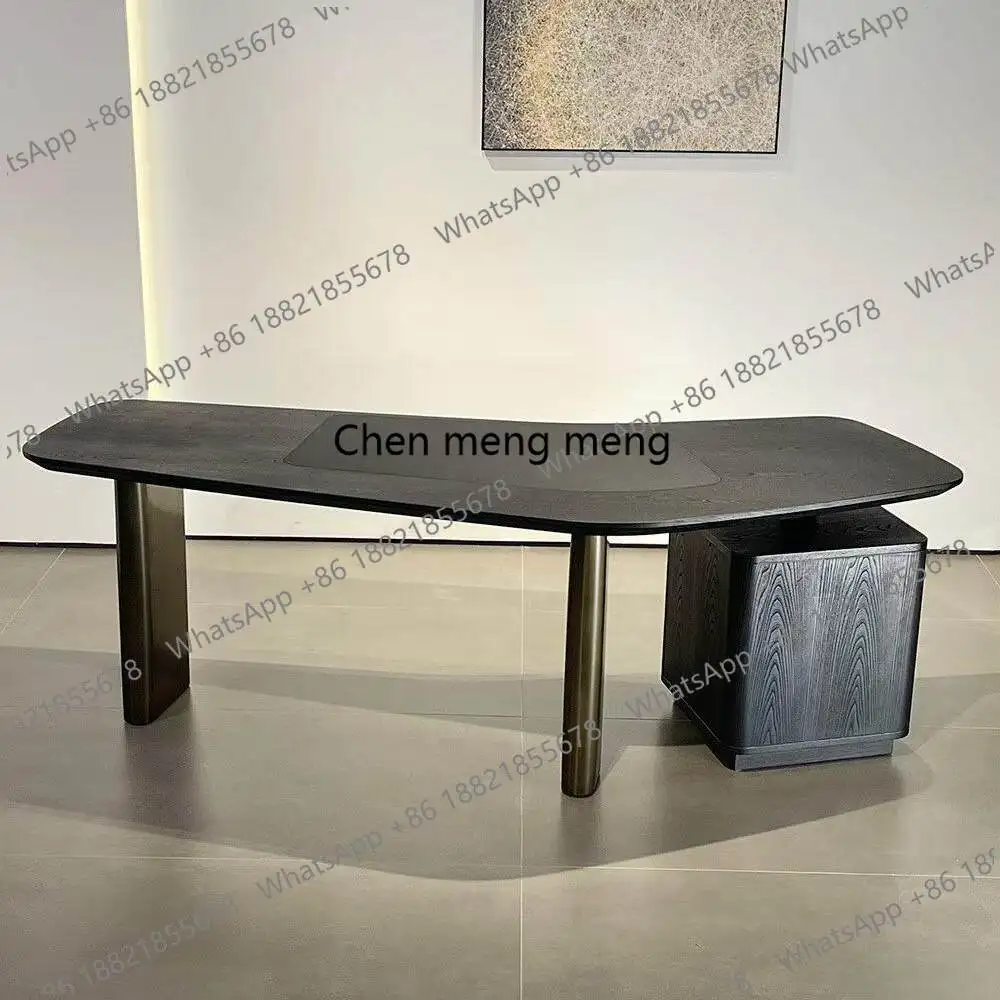 Italian minimalist, solid wood desk, modern minimalist high-end irregular office, computer desk
Italian minimalist, solid wood desk, modern minimalist high-end irregular office, computer desk