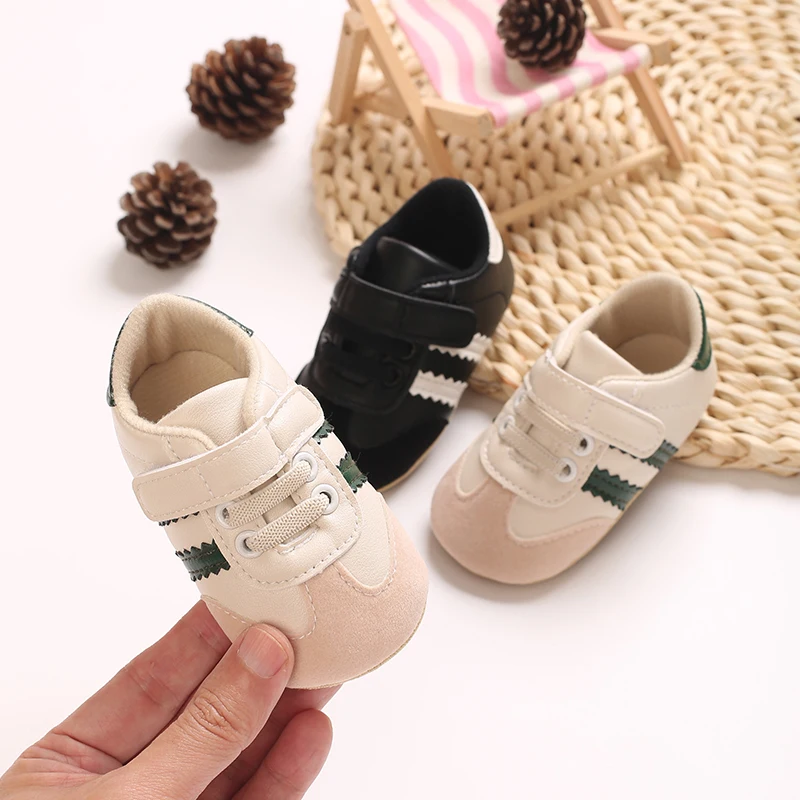 Fashionable Korean Version Men's And Women's Sports Shoes Indoor Soft Rubber Sole Anti Slip Front Shoes 0-18M Baby Shoes
Fashionable Korean Version Men's And Women's Sports Shoes Indoor Soft Rubber Sole Anti Slip Front Shoes 0-18M Baby Shoes