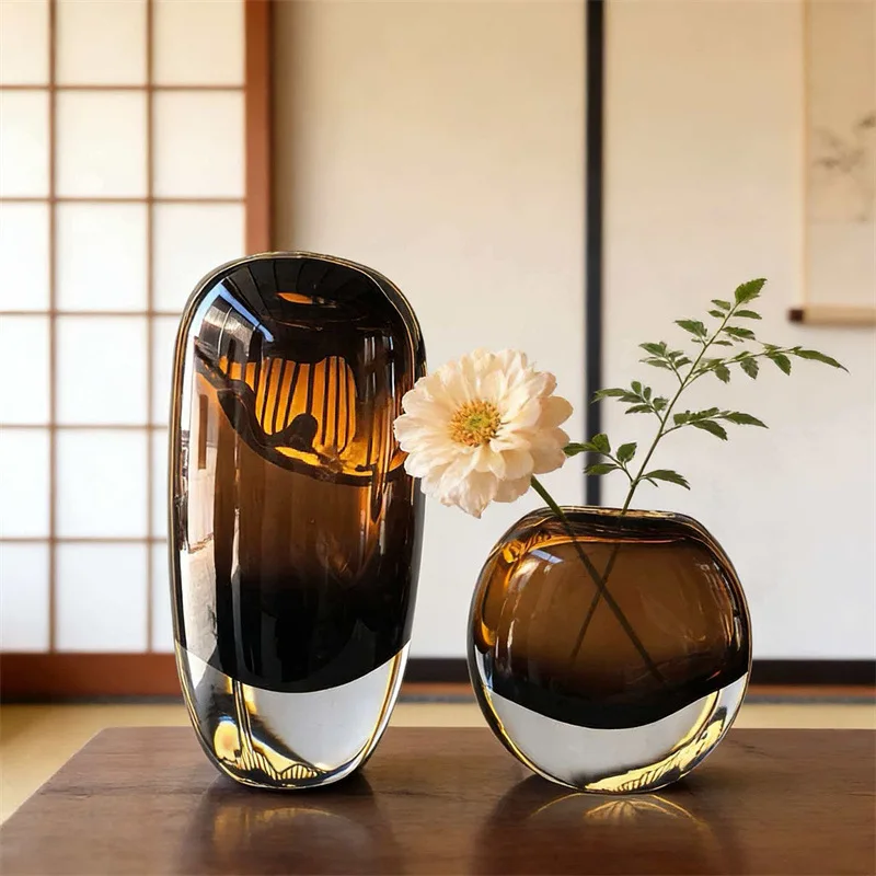 HP Glass vase flower arrangement glass flower vase living room entrance decoration high value decoration
HP Glass vase flower arrangement glass flower vase living room entrance decoration high value decoration