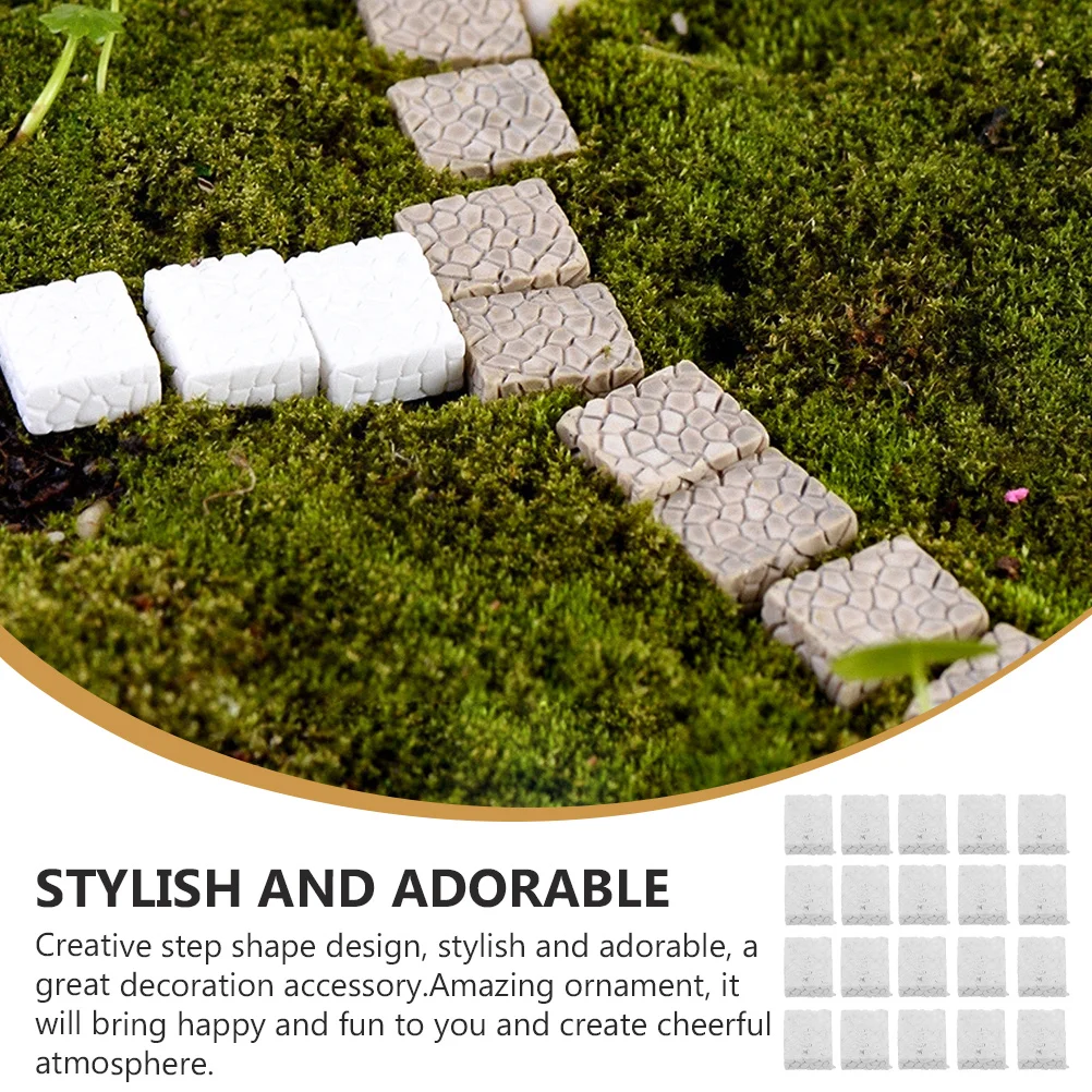 20 Pcs Micro Landscape Ornament Miniature Stone Steps Fairy Garden Miniatures Dollhouse Stairs Resin
20 Pcs Micro Landscape Ornament Miniature Stone Steps Fairy Garden Miniatures Dollhouse Stairs Resin