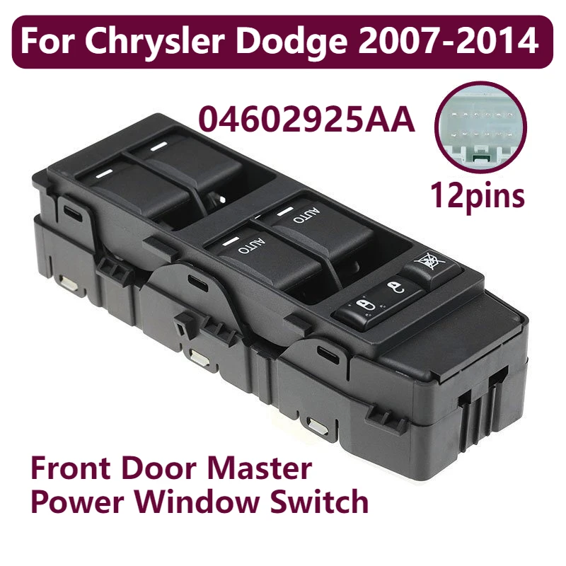 Главный выключатель стеклоподъемника передней двери 04602925AA для Chrysler Dodge 2007-2014 гг. 
Главный выключатель стеклоподъемника передней двери 04602925AA для Chrysler Dodge 2007-2014 гг.