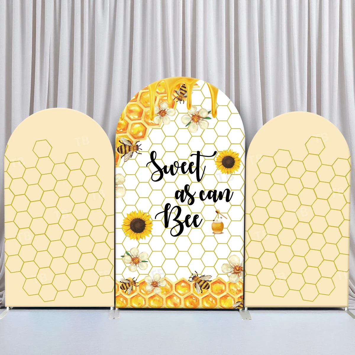 TB Mehofond Sweet As Can Bee Arch Backdrop Cover for Kids Birthday Party Decor Baby Shower Photo Background Props Elastic Fabric
TB Mehofond Sweet As Can Bee Arch Backdrop Cover for Kids Birthday Party Decor Baby Shower Photo Background Props Elastic Fabric