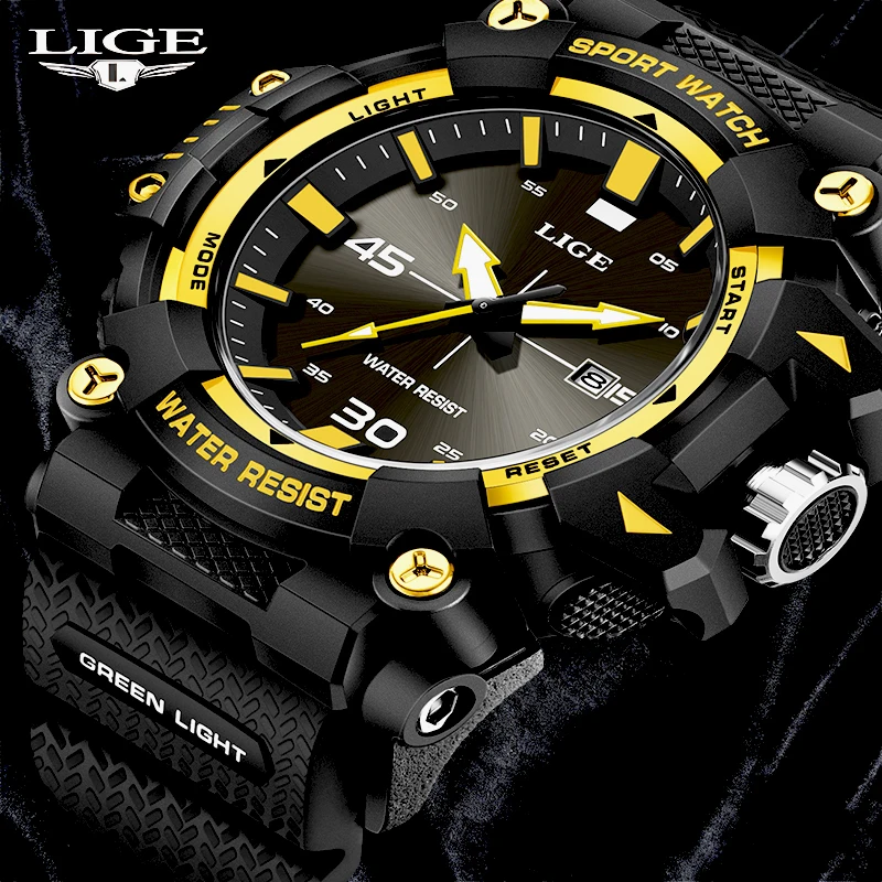 New LIGE Sport Watch Man Dual Time Watch Shock Resistant Luminous Quality Mens Sports Watches Men Quartz Watches Casual Clock
New LIGE Sport Watch Man Dual Time Watch Shock Resistant Luminous Quality Mens Sports Watches Men Quartz Watches Casual Clock