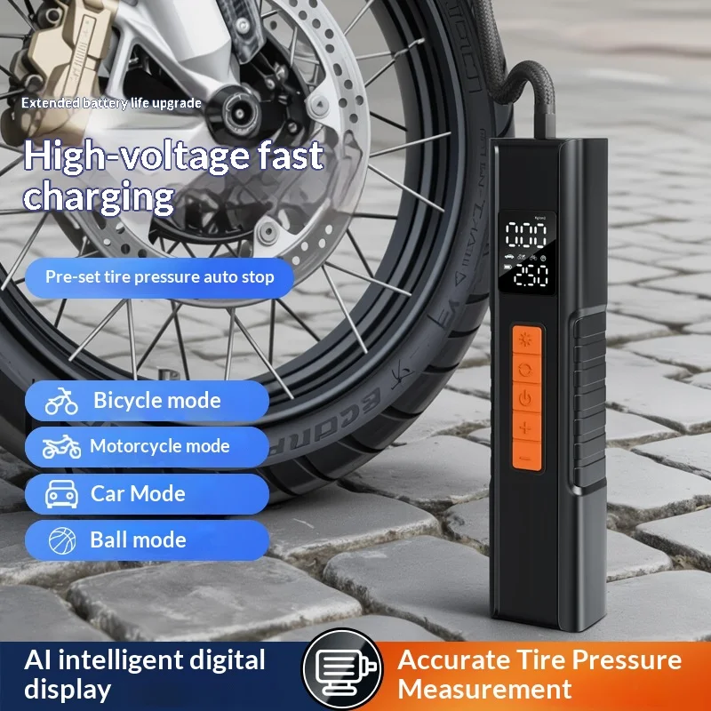 Car Air Pump High-power Digital Handheld Air Pump New Portable Car Tire Inflation
Car Air Pump High-power Digital Handheld Air Pump New Portable Car Tire Inflation