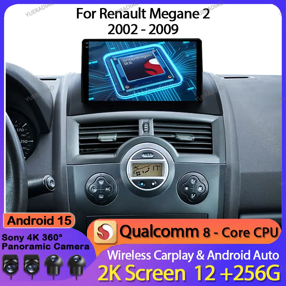 Автомобильное радио Android 15 для Renault Megane 2 2002-2009 QLED BT 2DIN, мультимедийный стерео видеоплеер, 4G, WIFI, головное устройство Qualcomm
Автомобильное радио Android 15 для Renault Megane 2 2002-2009 QLED BT 2DIN, мультимедийный стерео видеоплеер, 4G, WIFI, головное устройство Qualcomm